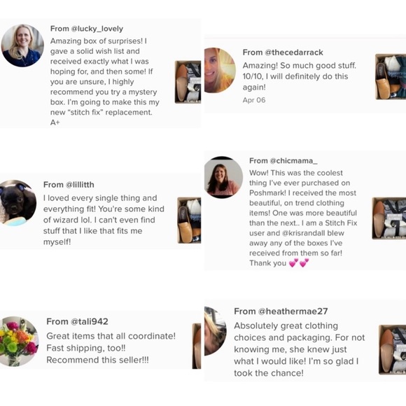 Mob Wife Aesthetic Mystery Style Box 5-7 Pieces of Women’s Clothing Accessories - Picture 2 of 6